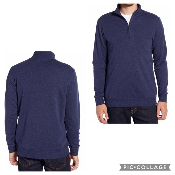 Nordstrom Other - Regular Fit Quarter Zip Fleece Pullover XXL Navy